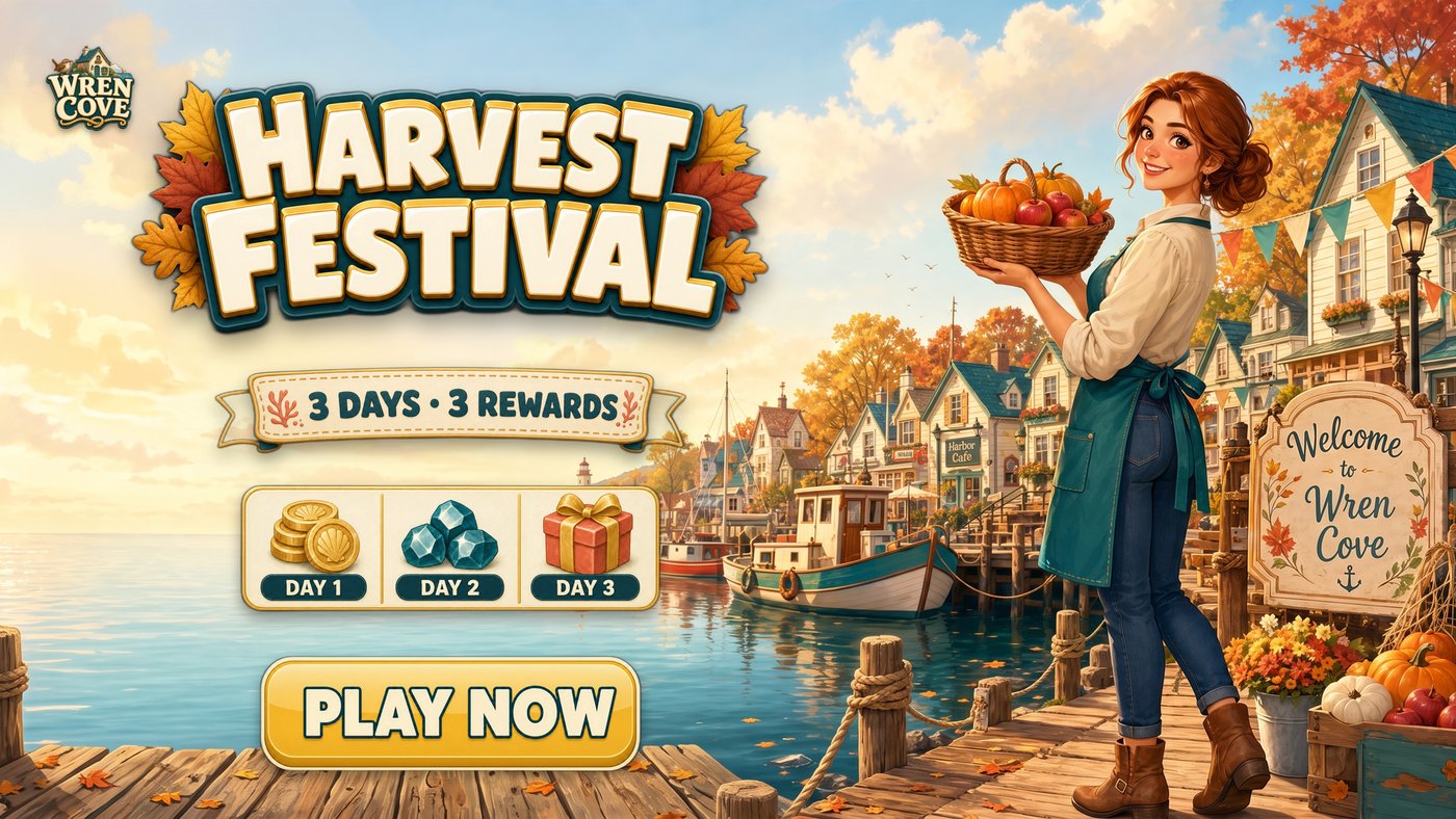 Harvest Festival banner recomposed for the selected size